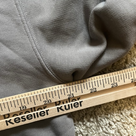 A- Cold-Wall Hooded Sweatshirt Pullover Men's Medium Charcoal Gray Raised Letter - Picture 10 of 10